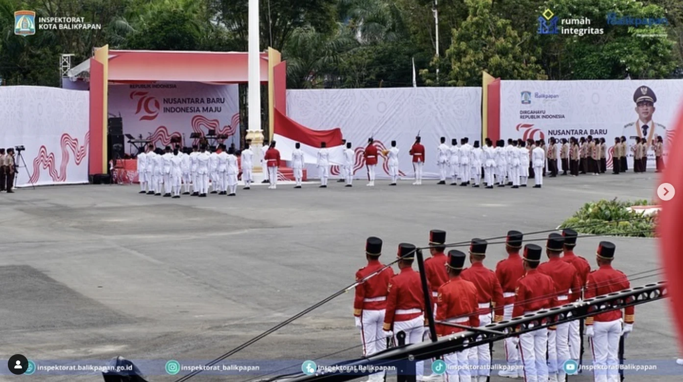 Upacara Peringatan Detik-Detik Proklamasi di BSSC Dome Balikpapan: "Nusantara Baru Indonesia Maju"